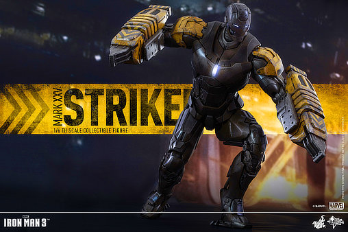 Iron Man 3: Iron Man Mark XXV Striker, 1/6 Figur von Hot Toys