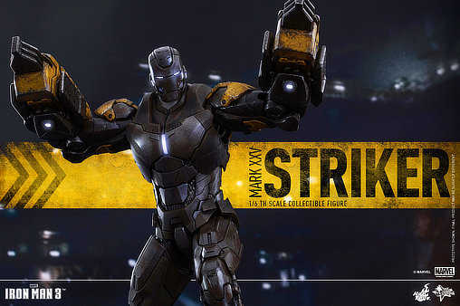 Iron Man 3: Iron Man Mark XXV Striker, 1/6 Figur von Hot Toys