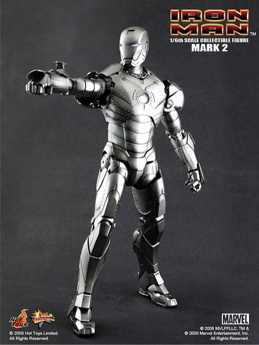 Iron Man 1: Iron Man Mark II, 1/6 Figur von Hot Toys