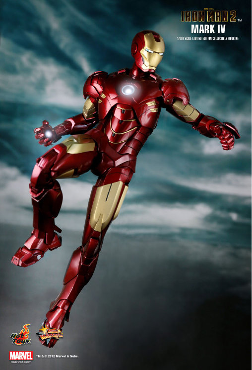 Iron Man 2: Iron Man Mark IV, 1/6 Figur von Hot Toys