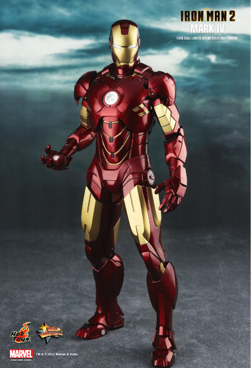 Iron Man 2: Iron Man Mark IV, 1/6 Figur von Hot Toys