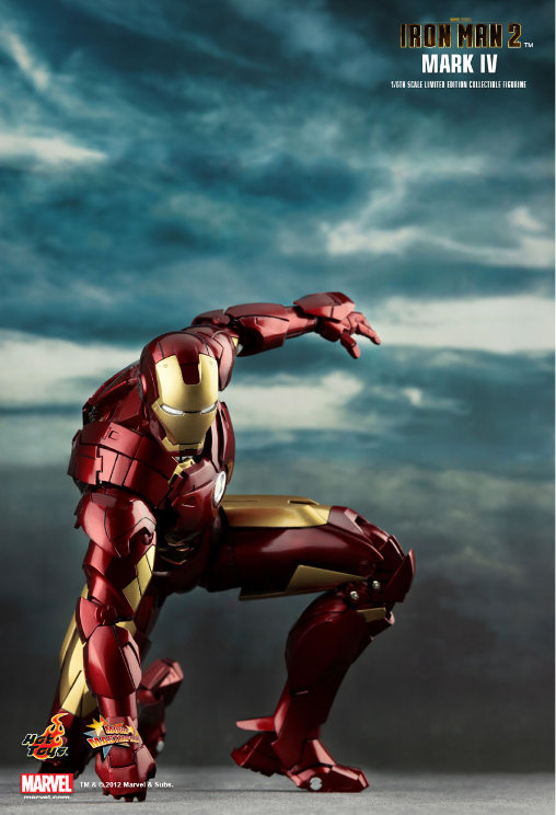 Iron Man 2: Iron Man Mark IV, 1/6 Figur von Hot Toys