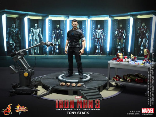 Iron Man 3: Tony Stark - Armor Testing Version, 1/6 Figur von Hot Toys