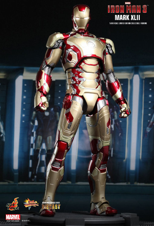 Iron Man 3: Iron Man Mark XLII - DieCast, 1/6 Figur von Hot Toys