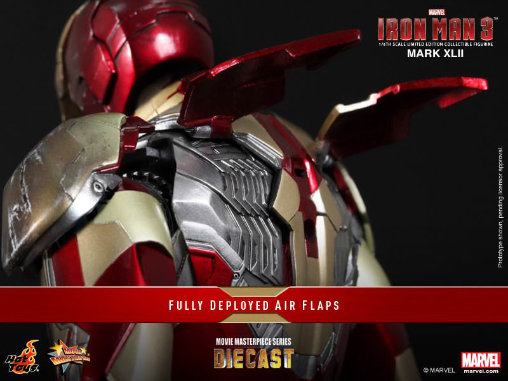 Iron Man 3: Iron Man Mark XLII - DieCast, 1/6 Figur von Hot Toys