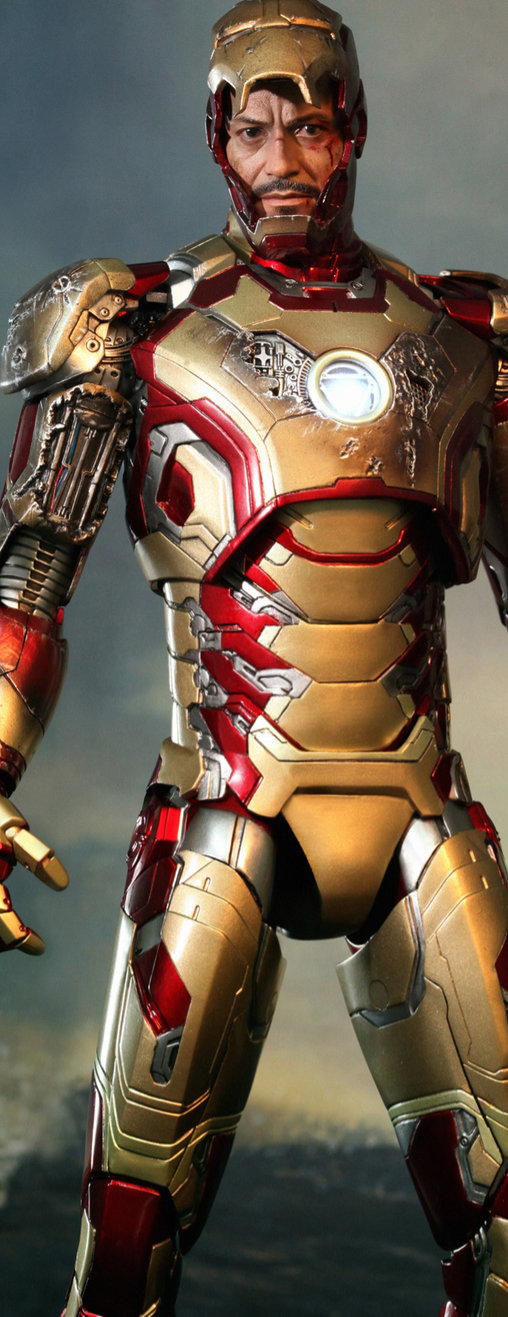 Iron Man 3: Iron Man Mark XLII - DieCast, 1/6 Figur von Hot Toys