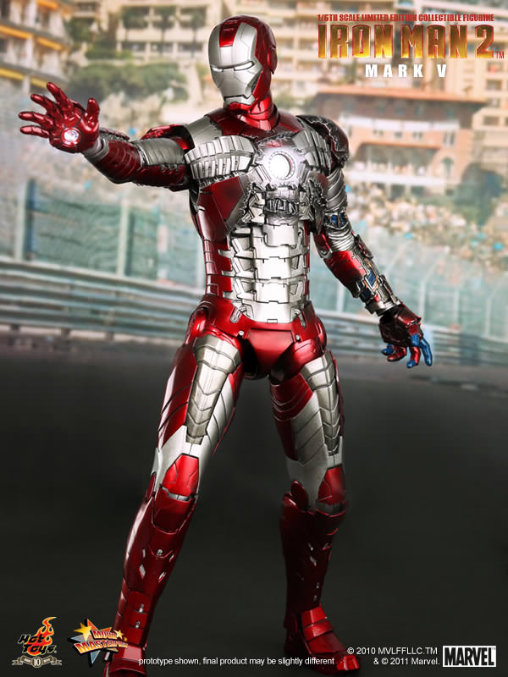 Iron Man 2: Iron Man Mark V, 1/6 Figur von Hot Toys