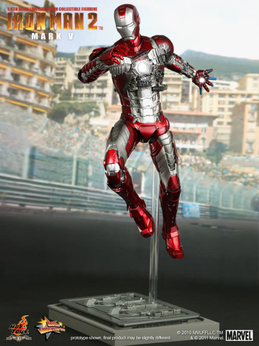 Iron Man 2: Iron Man Mark V, 1/6 Figur von Hot Toys