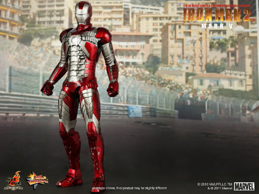 Iron Man 2: Iron Man Mark V, 1/6 Figur von Hot Toys