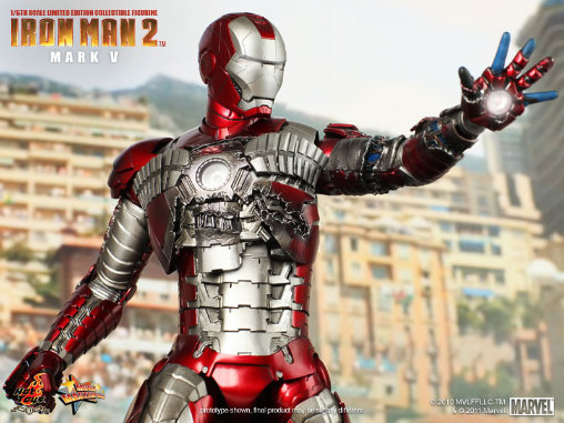 Iron Man 2: Iron Man Mark V, 1/6 Figur von Hot Toys