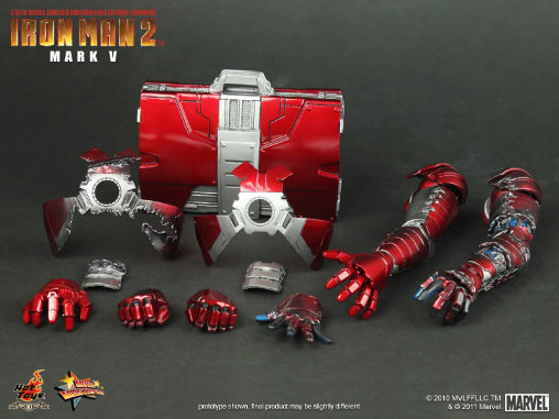 Iron Man 2: Iron Man Mark V, 1/6 Figur von Hot Toys