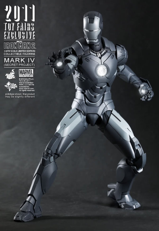 Iron Man 2: Iron Man Mark IV - Secret Project, 1/6 Figur von Hot Toys