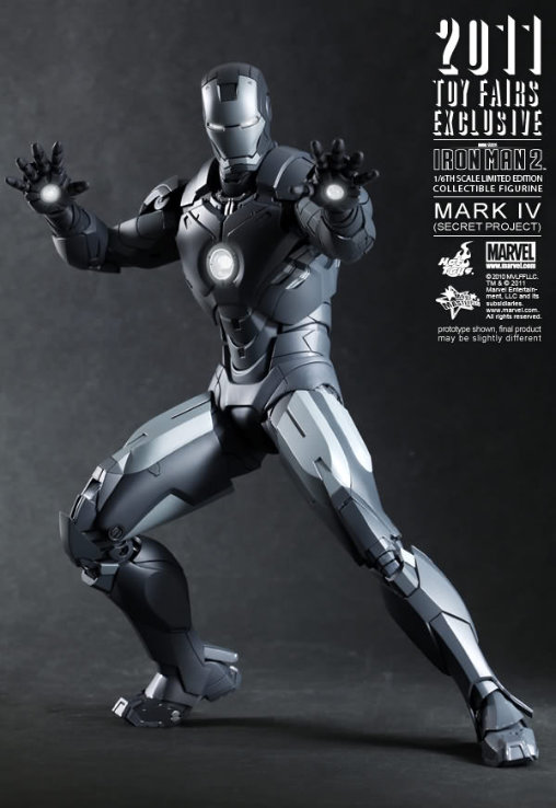 Iron Man 2: Iron Man Mark IV - Secret Project, 1/6 Figur von Hot Toys