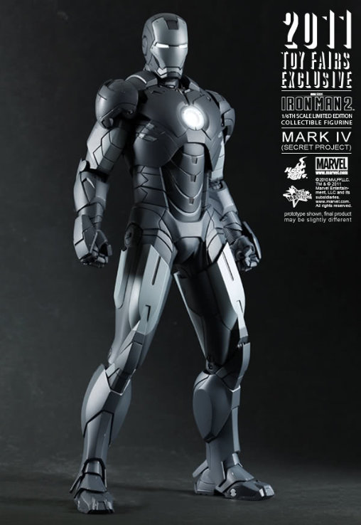 Iron Man 2: Iron Man Mark IV - Secret Project, 1/6 Figur von Hot Toys