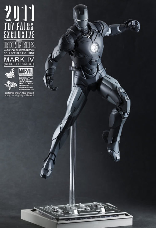 Iron Man 2: Iron Man Mark IV - Secret Project, 1/6 Figur von Hot Toys