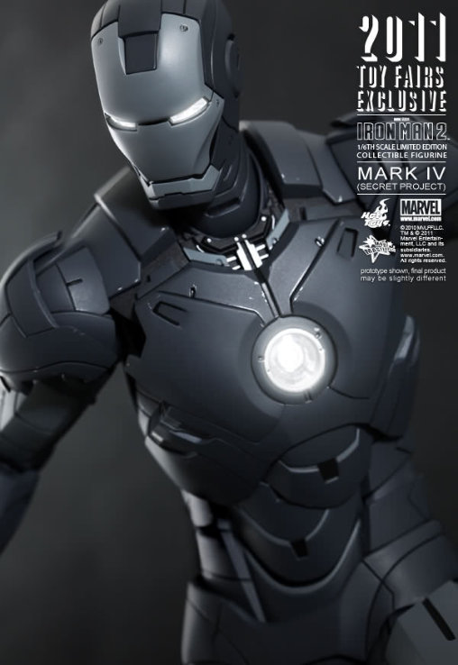 Iron Man 2: Iron Man Mark IV - Secret Project, 1/6 Figur von Hot Toys