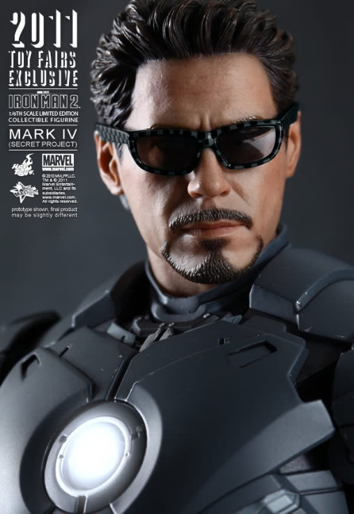 Iron Man 2: Iron Man Mark IV - Secret Project, 1/6 Figur von Hot Toys