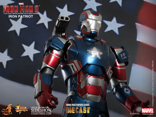 Iron Man 3: Iron Patriot - DieCast, 1/6 Figur von Hot Toys