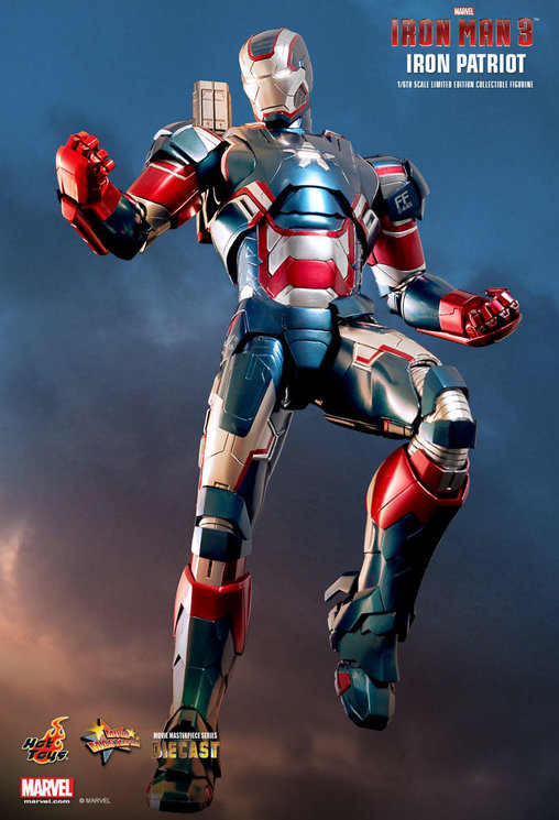 Iron Man 3: Iron Patriot - DieCast, 1/6 Figur von Hot Toys