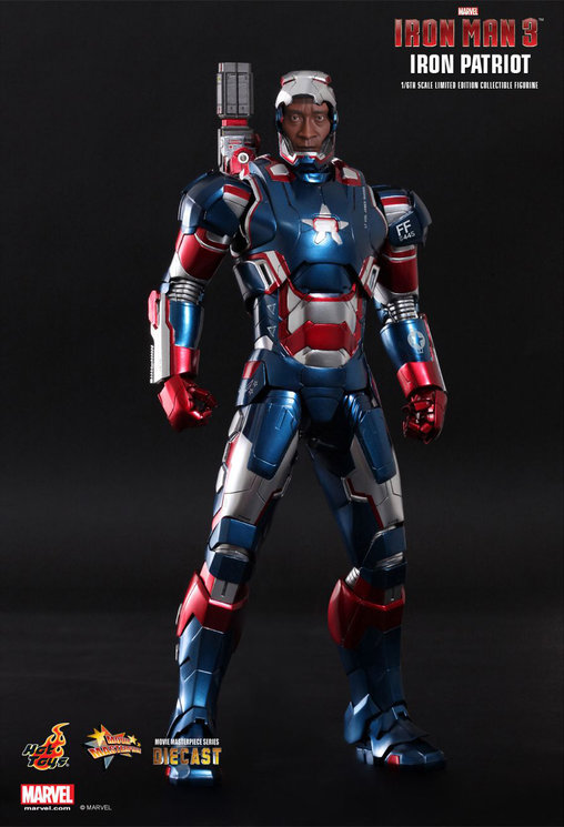 Iron Man 3: Iron Patriot - DieCast, 1/6 Figur von Hot Toys