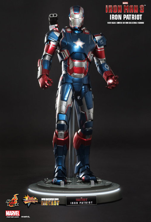 Iron Man 3: Iron Patriot - DieCast, 1/6 Figur von Hot Toys