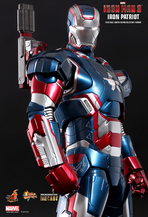 Iron Man 3: Iron Patriot - DieCast, 1/6 Figur von Hot Toys