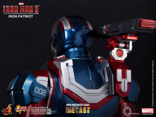Iron Man 3: Iron Patriot - DieCast, 1/6 Figur von Hot Toys