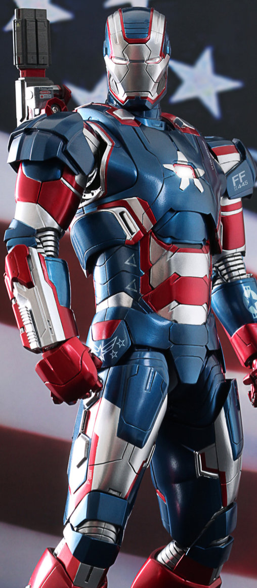 Iron Man 3: Iron Patriot - DieCast, 1/6 Figur von Hot Toys