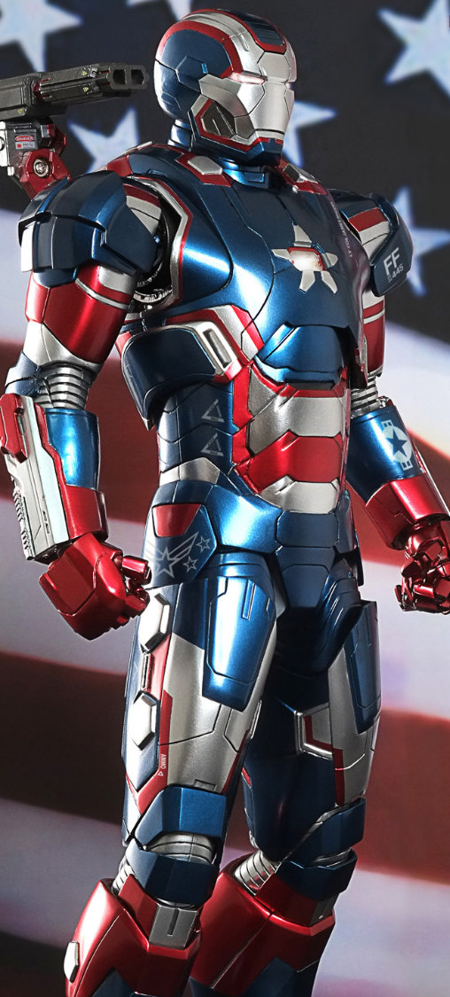 Iron Man 3: Iron Patriot - DieCast, 1/6 Figur von Hot Toys