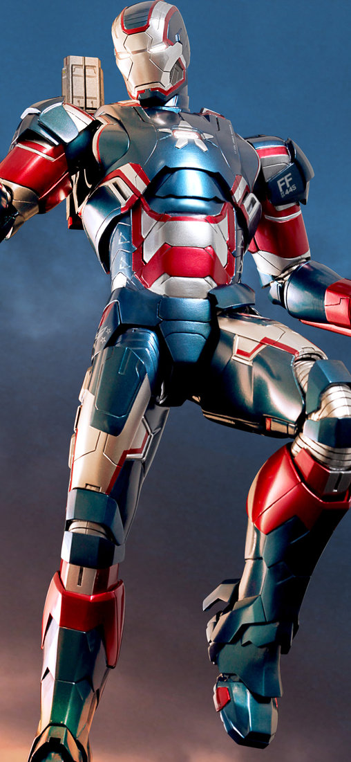 Iron Man 3: Iron Patriot - DieCast, 1/6 Figur von Hot Toys