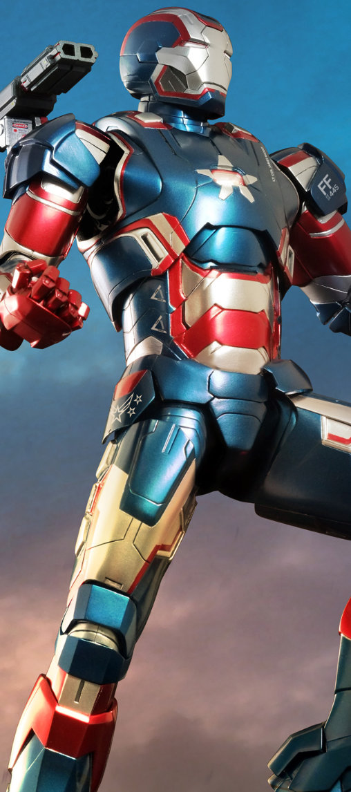 Iron Man 3: Iron Patriot - DieCast, 1/6 Figur von Hot Toys
