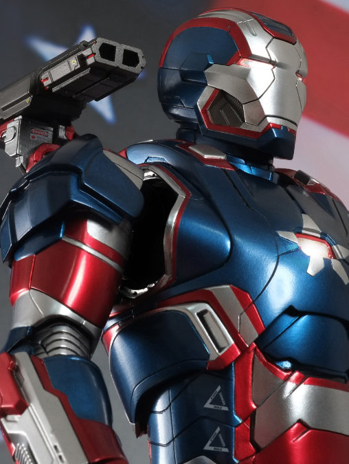 Iron Man 3: Iron Patriot - DieCast, 1/6 Figur von Hot Toys