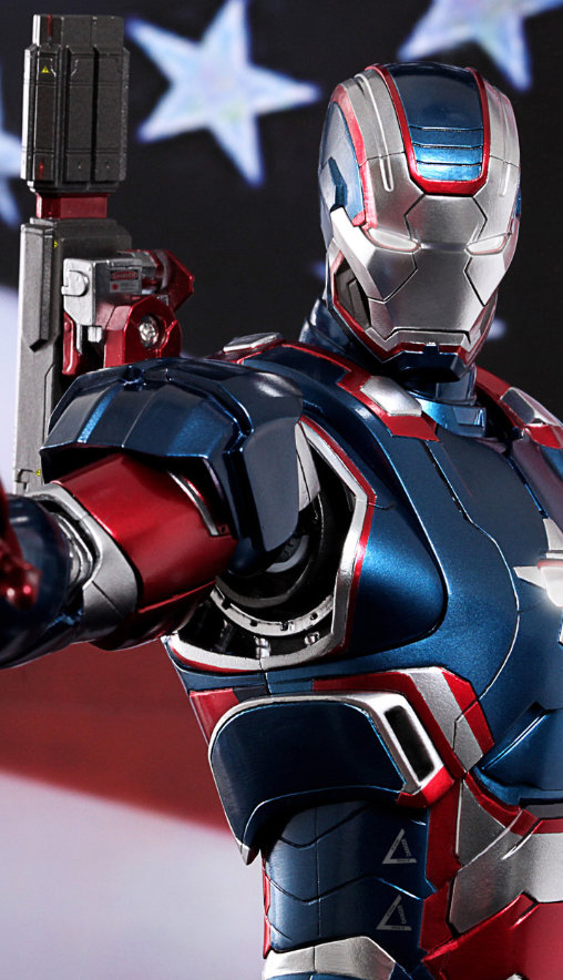 Iron Man 3: Iron Patriot - DieCast, 1/6 Figur von Hot Toys