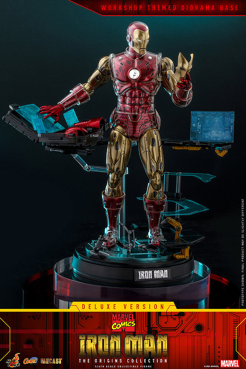 Iron Man - The Origins Collection: Iron Man - Deluxe - DieCast, 1/6 Figur von Hot Toys