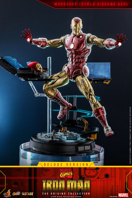Iron Man - The Origins Collection: Iron Man - Deluxe - DieCast, 1/6 Figur von Hot Toys