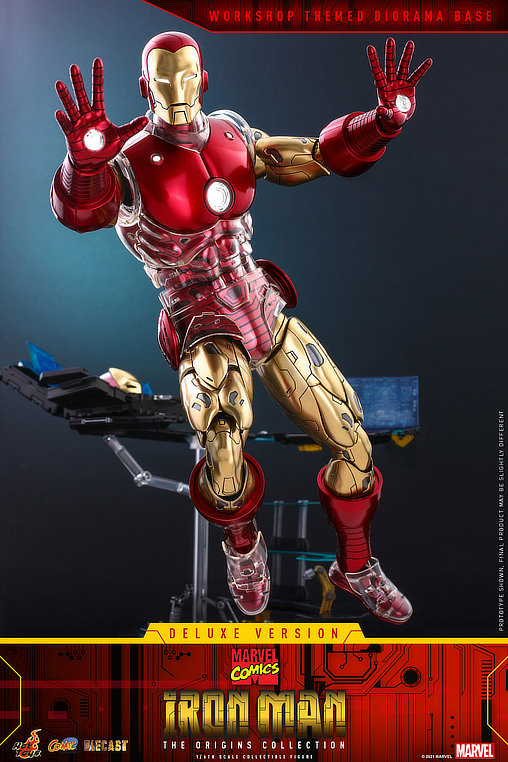 Iron Man - The Origins Collection: Iron Man - Deluxe - DieCast, 1/6 Figur von Hot Toys