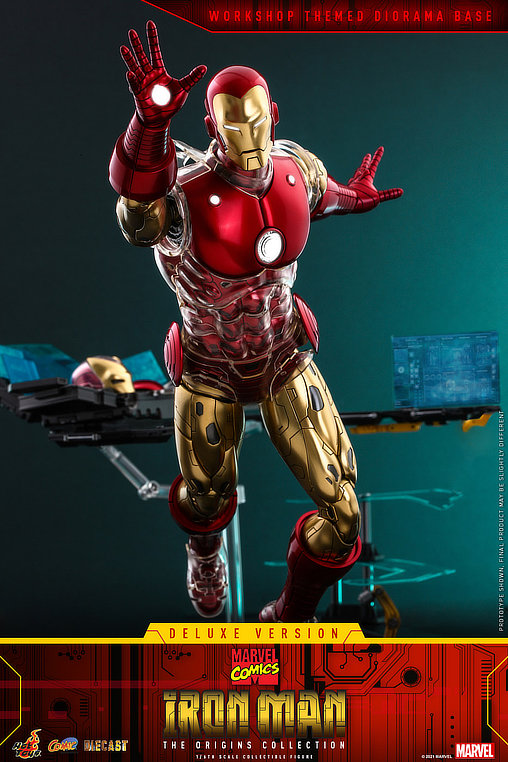 Iron Man - The Origins Collection: Iron Man - Deluxe - DieCast, 1/6 Figur von Hot Toys