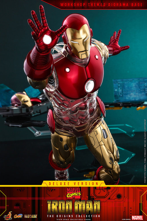 Iron Man - The Origins Collection: Iron Man - Deluxe - DieCast, 1/6 Figur von Hot Toys