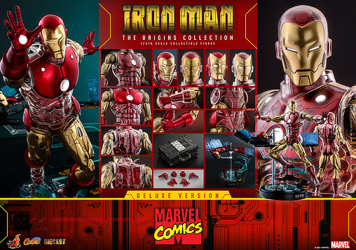 Iron Man - The Origins Collection: Iron Man - Deluxe - DieCast, 1/6 Figur von Hot Toys