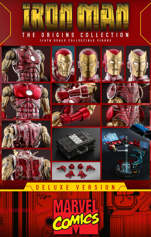 Iron Man - The Origins Collection: Iron Man - Deluxe - DieCast, 1/6 Figur von Hot Toys