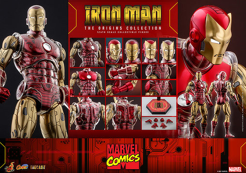 Iron Man - The Origins Collection: Iron Man - DieCast, 1/6 Figur von Hot Toys