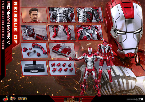 Iron Man 2: Iron Man Mark V - DieCast, 1/6 Figur von Hot Toys