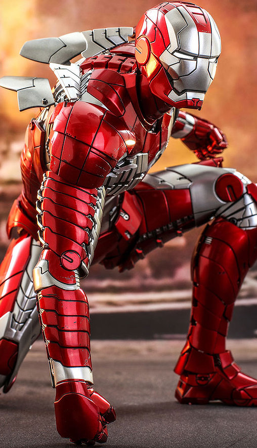 Iron Man 2: Iron Man Mark V - DieCast, 1/6 Figur von Hot Toys