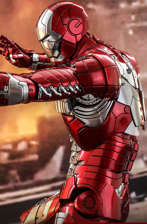 Iron Man 2: Iron Man Mark V - DieCast, 1/6 Figur von Hot Toys
