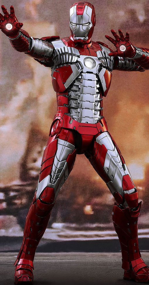 Iron Man 2: Iron Man Mark V - DieCast, 1/6 Figur von Hot Toys