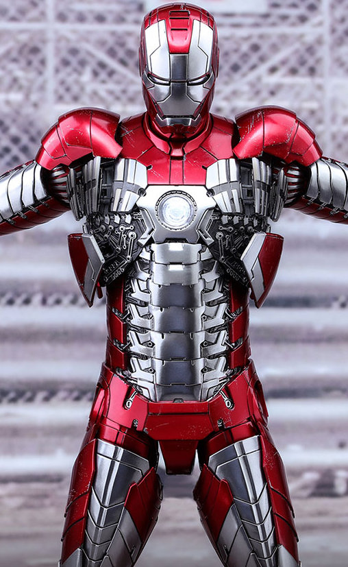 Iron Man 2: Iron Man Mark V - DieCast, 1/6 Figur von Hot Toys