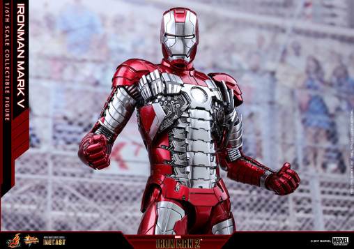 Iron Man 2: Iron Man Mark V - DieCast, 1/6 Figur von Hot Toys