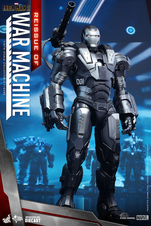 Iron Man 2: War Machine - DieCast, 1/6 Figur von Hot Toys
