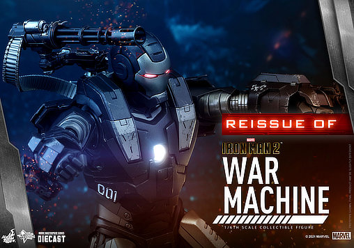 Iron Man 2: War Machine - DieCast, 1/6 Figur von Hot Toys