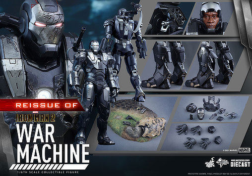 Iron Man 2: War Machine - DieCast, 1/6 Figur von Hot Toys
